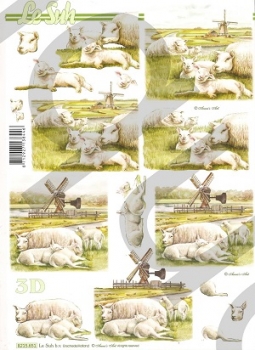3D Schnittbogen Schafe