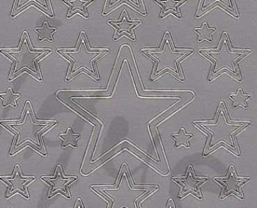 Preview: Sticker Sterne (856) silber