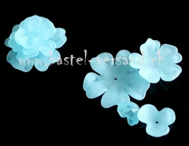 Acryl Blume 40mm hellblau