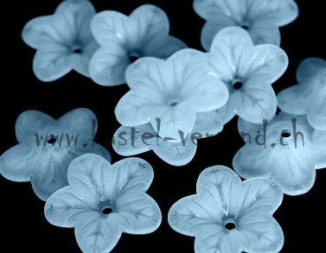 Acryl Blume 18mm hellblau