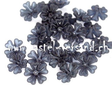 Acryl Blume 16mm schwarzblau