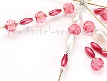 Preview: Bastelpackung Perlenstern 20 violett