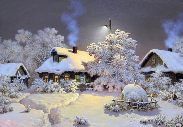 Diamond Painting Winterlandschaft