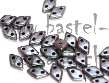 CzechMates Diamond 4 x 6,5mm Polychrome orchid aqua