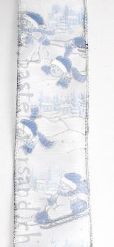 Dekoband 6cm Schneemann