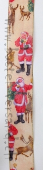 Dekoband 7,7cm Weihnachtsmann