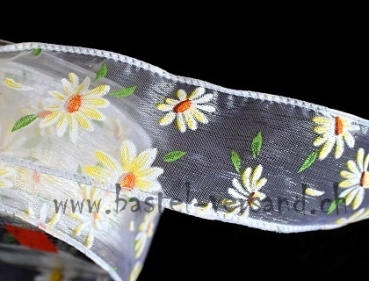 Preview: Dekoband 3,8cm Kamille