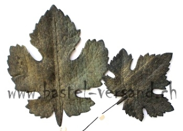 Dekoblatt antikgrün 11 x 12cm