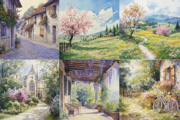 Preview: Designpapier Sommer