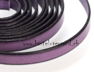 Flachleder 10mm violett