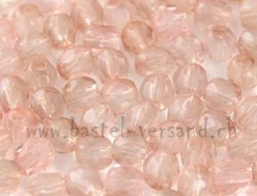 Glasfacettenperle 4mm lachs