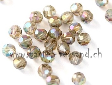 Glasfacettenperle 4mm olivgrün