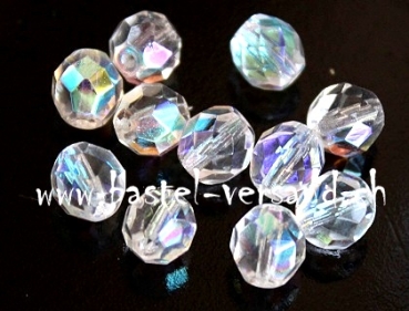 Glasfacettenperle 8mm kristall (Stk.)