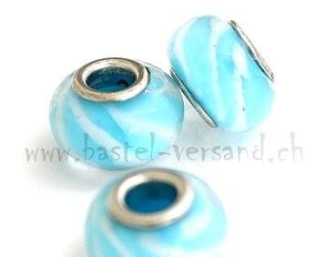 Glasperle 14mm hellblau