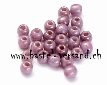 Glasperle 2mm luster opaque lilac