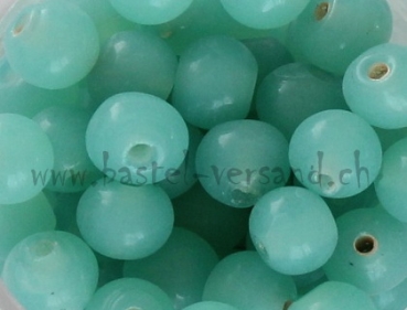 Glasperle 4mm blaugrün