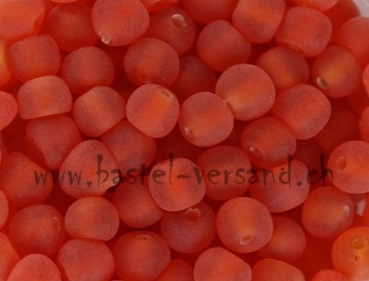 Glasperle 4mm orange matt