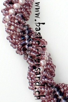 Preview: Halskette gedreht aubergine