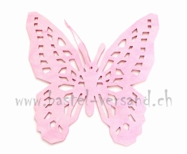 Holzhänger Schmetterling rosa 15cm