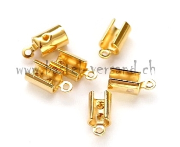 Endstück 4mm goldfarbig