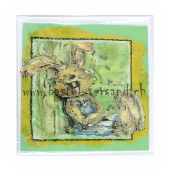 Karte "Lachender Hase"