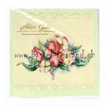Karte "Blumenstrauss" Alles Gute