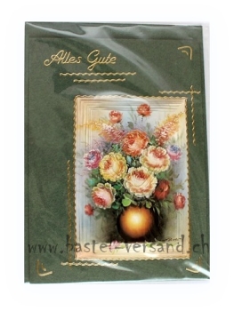 Karte "Blumenstrauss" Alles Gute