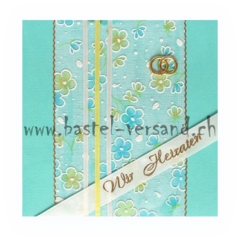 Karte "wir Heiraten" grün