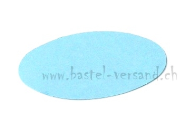 Karton Bödeli oval hellblau