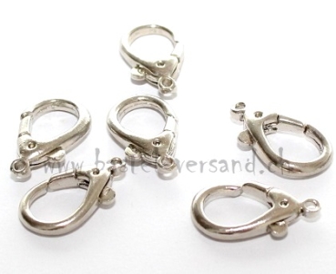 Karabiner silberfarbig 2,5cm