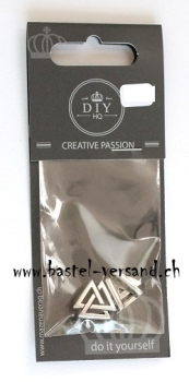 Metallschlaufteil Triangel silberfarbig ca. 16 x 14mm