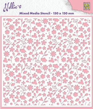 Nellie's Choice Stencil Spring Flowers