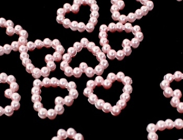 Perlenherz 12mm rosa