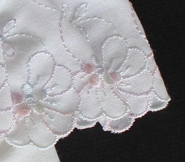 Preview: Puppenkleid mit Unterhose weiss für 25cm Puppe