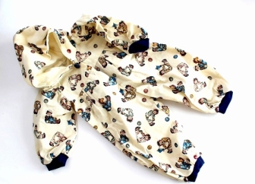 Puppenoverall mit kapuze für 45 - 50cm Puppe