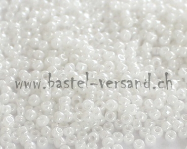 Rocailles-Perlen 11/0 weiss 121