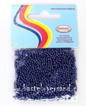 Rocailles-Perlen 2,5mm dark blue