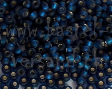 Rocailles-Perlen 9/0 gefrostet blau 4068