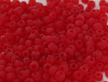 Rocailles-Perlen 9/0 gefrostet rot 3061