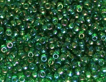 Rocailles-Perlen 9/0 grün