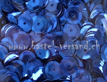 Schüsselpailletten 6mm dunkelblau