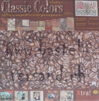 Scrapbookpaper classic colors  30,5 x 30,5cm