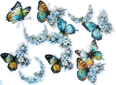 Selbstklebe Schmetterling hellblau