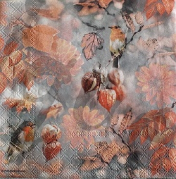 Serviette orange autumn (2Stk.)