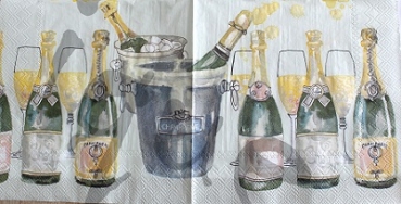 Serviette champagne party