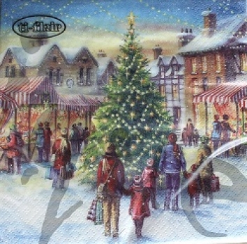 Serviette christmas market