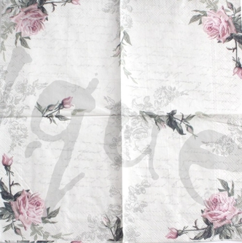 Serviette love letter vintage (2Stk.)