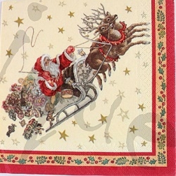 Serviette santa kommt