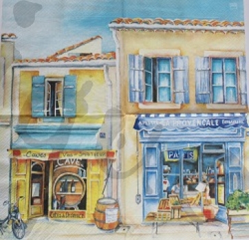 Serviette strasse in paris