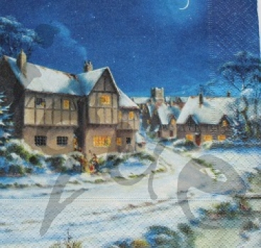 Serviette winterlandschaft